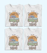 Travel Squad Unisex Half Sleeve T-Shirts (Pack of 4)